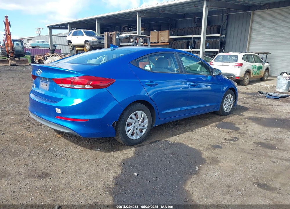 2017 HYUNDAI ELANTRA VIN: 5NPD74LF6HH153338