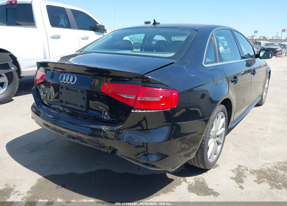 2014 AUDI A4 2.0T PREMIUM VIN: WAUEFAFL3EN022738