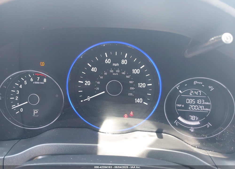 2019 HONDA HR-V VIN: 3CZRU6H12KG702938