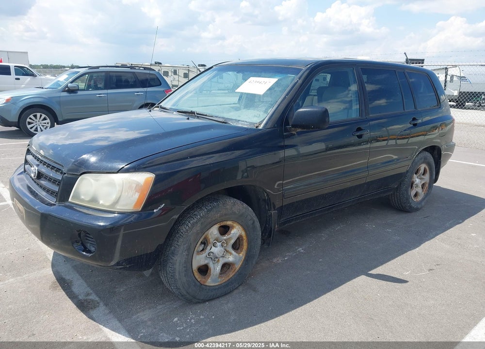 2002 TOYOTA HIGHLANDER V6 VIN: JTEGF21A320062121