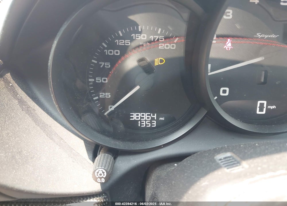 2020 PORSCHE 718 SPYDER VIN: WP0CC2A80LS240291