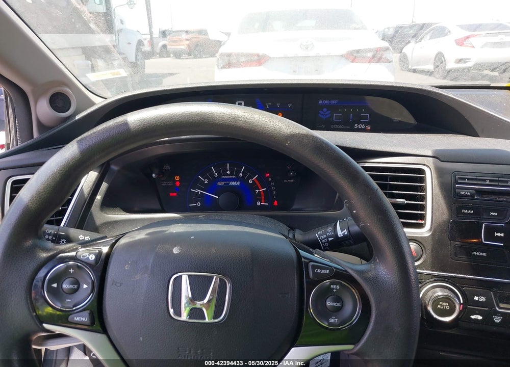 2013 HONDA CIVIC HYBRID VIN: 19XFB4F2XDE201115