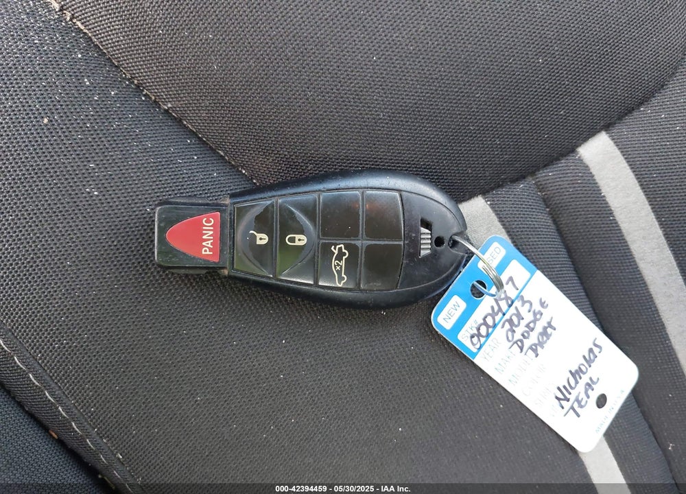 2013 DODGE DART VIN: 1C3CDFBH5DD691598