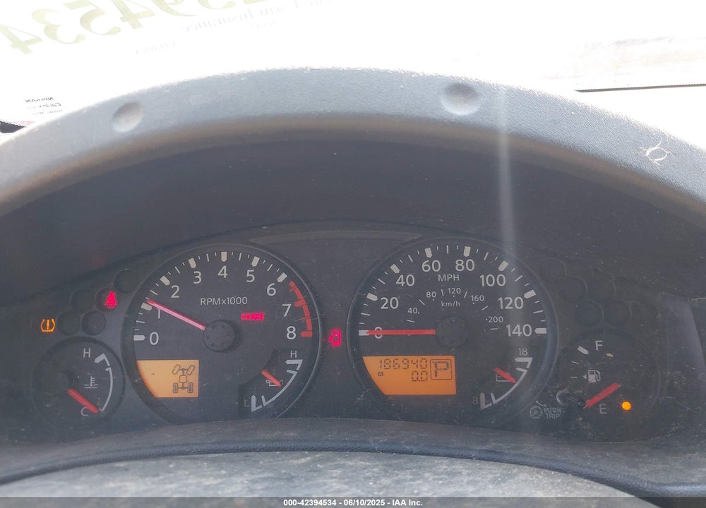 2008 NISSAN XTERRA X VIN: 5N1AN08WX8C521019