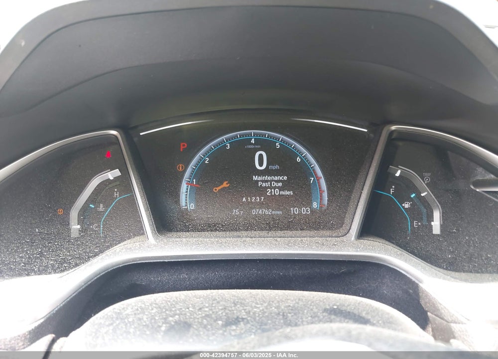2018 HONDA CIVIC EX VIN: 2HGFC2F7XJH596251