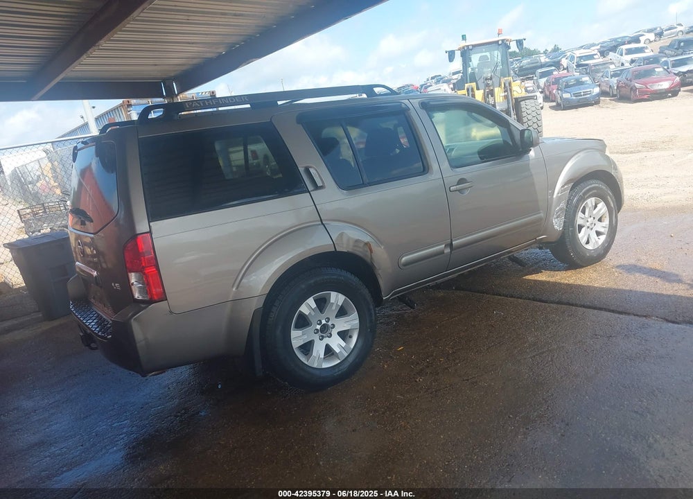 2005 NISSAN PATHFINDER LE VIN: 5N1AR18UX5C782168