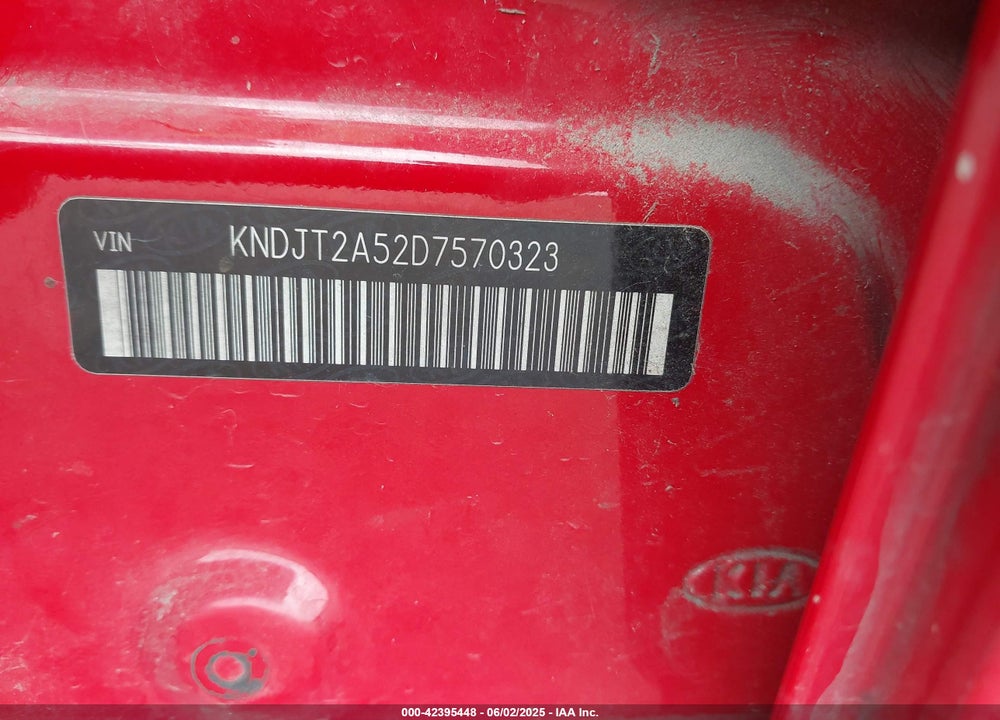 2013 KIA SOUL VIN: KNDJT2A52D7570323