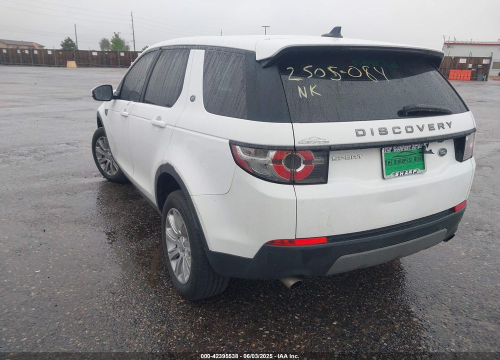 2016 LAND ROVER DISCOVERY SPORT SE VIN: SALCP2BG1GH596240