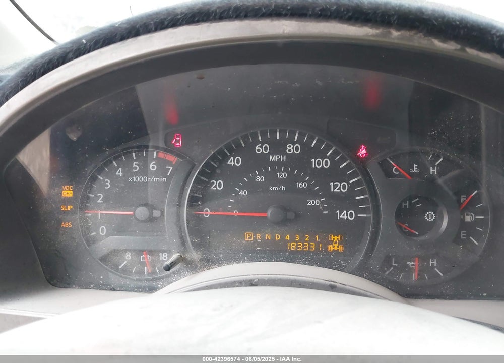 2005 NISSAN ARMADA SE OFF-ROAD VIN: 5N1AA08B75N736365