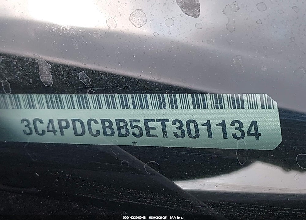 2014 DODGE JOURNEY SXT VIN: 3C4PDCBB5ET301134