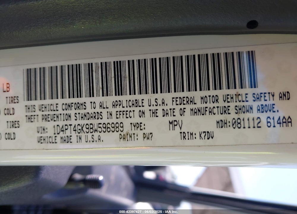 2011 DODGE NITRO HEAT VIN: 1D4PT4GK9BW596989