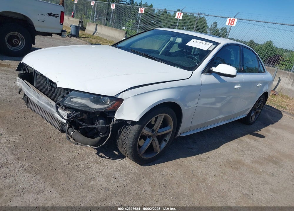 2012 AUDI A4 2.0T PREMIUM VIN: WAUFFAFL1CA055097