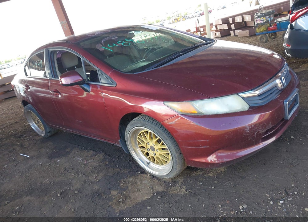 2012 HONDA CIVIC LX VIN: 2HGFB2F55CH507738