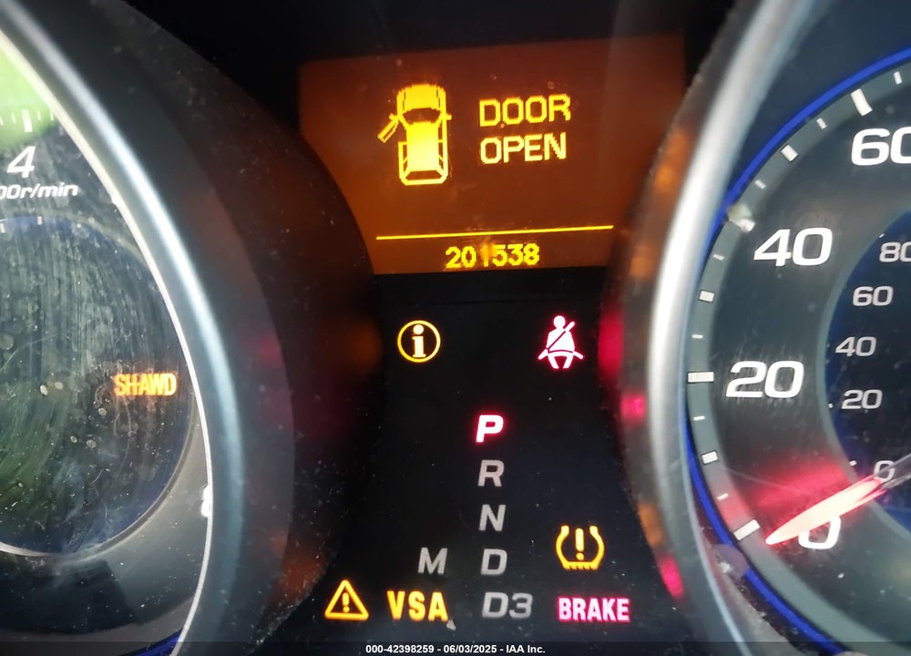 2009 ACURA MDX VIN: 2HNYD28419H524206