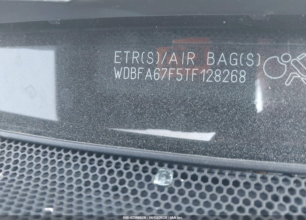 1996 MERCEDES-BENZ SL 500 VIN: WDBFA67F5TF128268
