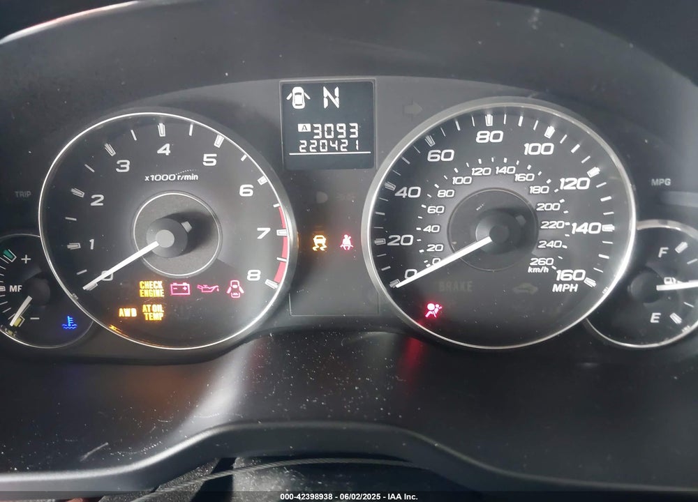 2011 SUBARU OUTBACK 3.6R LIMITED VIN: 4S4BRDJC5B2346580