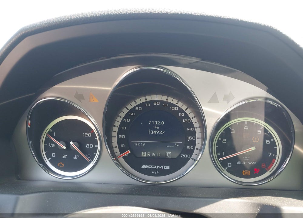 2009 MERCEDES-BENZ C 63 AMG VIN: WDDGF77X49F275105