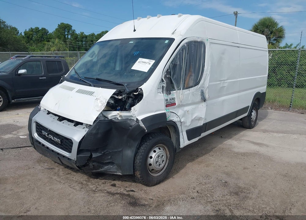 2019 RAM PROMASTER 2500 HIGH ROOF 159 WB VIN: 3C6TRVDG8KE547249