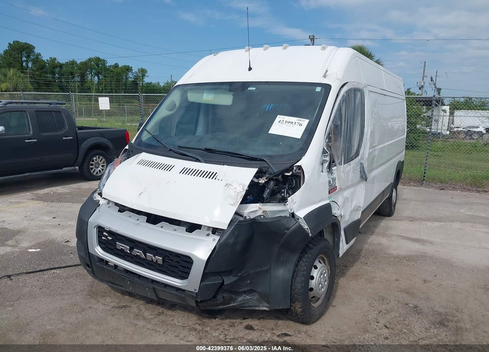 2019 RAM PROMASTER 2500 HIGH ROOF 159 WB VIN: 3C6TRVDG8KE547249