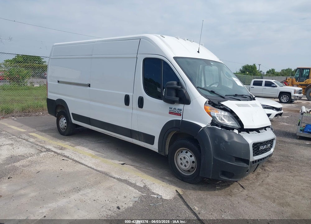 2019 RAM PROMASTER 2500 HIGH ROOF 159 WB VIN: 3C6TRVDG8KE547249