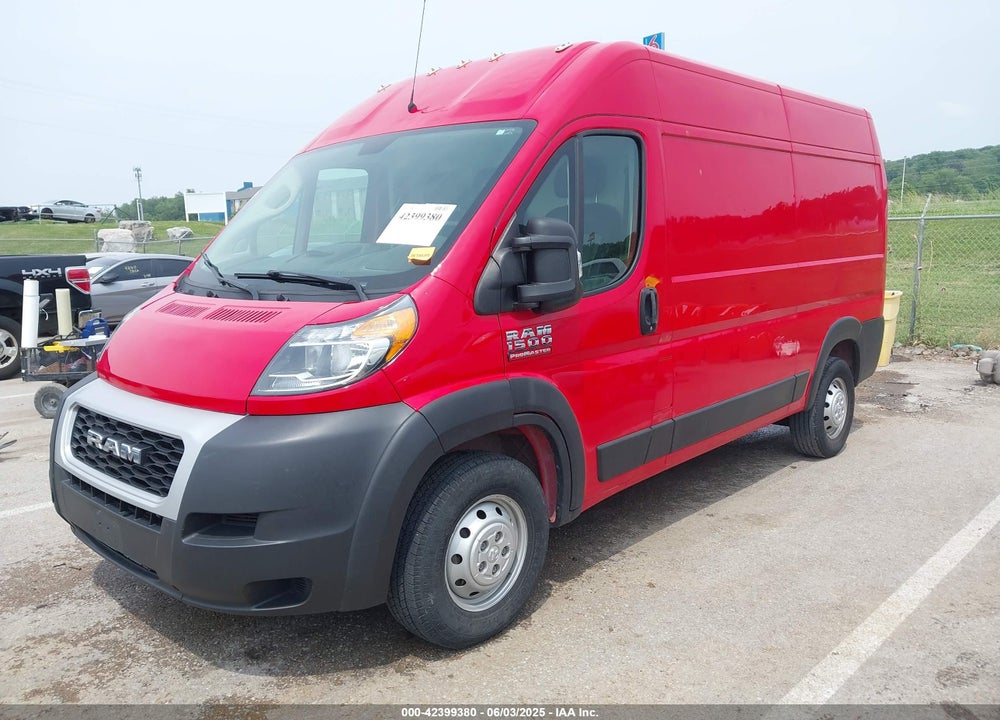 2021 RAM PROMASTER 1500 HIGH ROOF 136 WB VIN: 3C6LRVBGXME516168