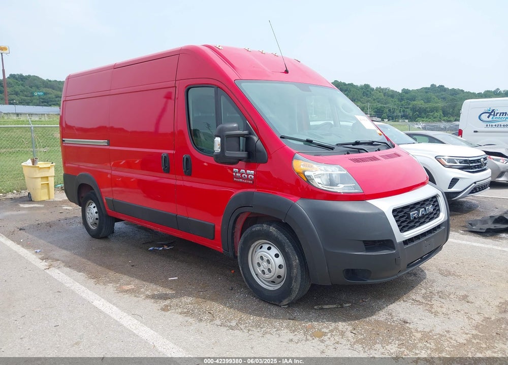 2021 RAM PROMASTER 1500 HIGH ROOF 136 WB VIN: 3C6LRVBGXME516168