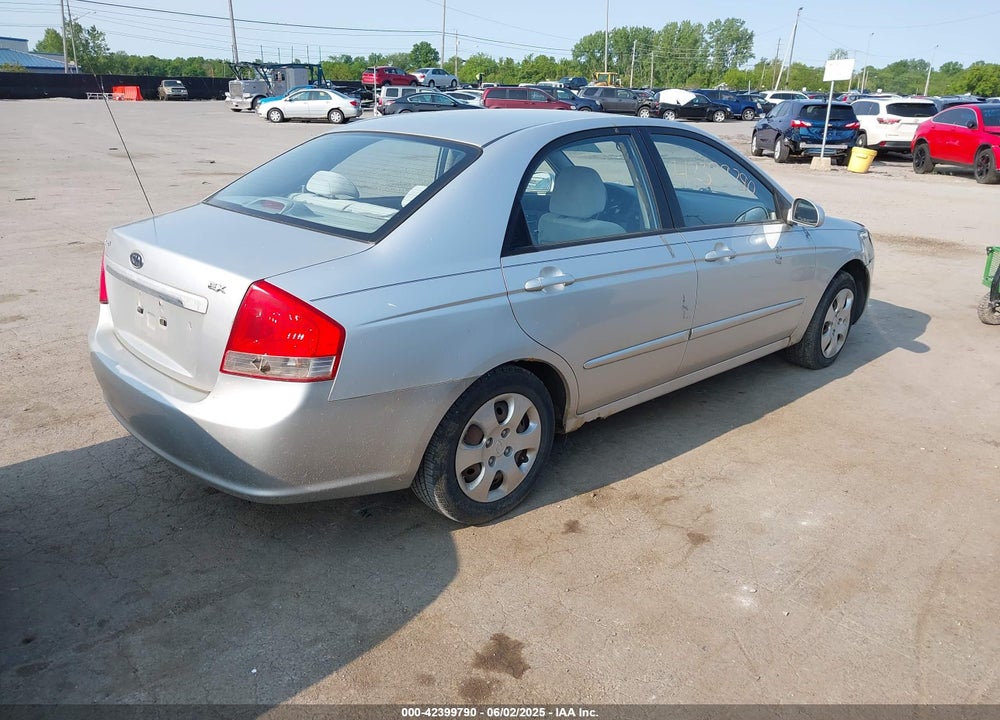 2009 KIA SPECTRA EX VIN: KNAFE222195619595