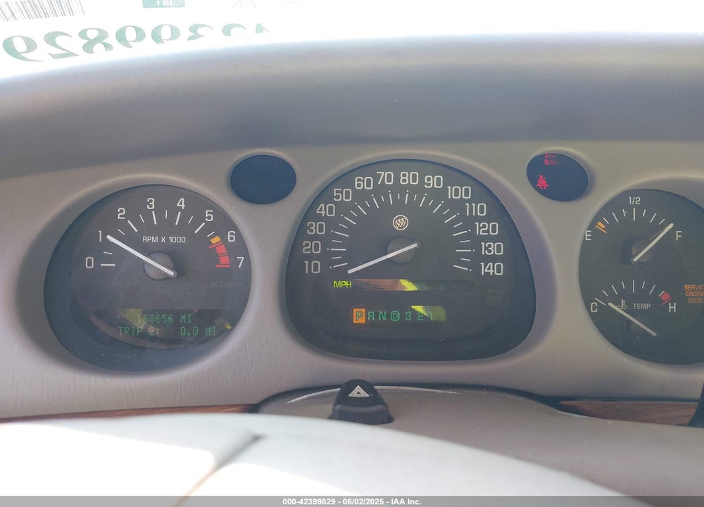 2002 BUICK LESABRE CUSTOM VIN: 1G4HP54K224241752
