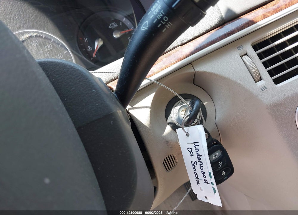 2007 HYUNDAI SONATA LIMITED/SE V6 VIN: 5NPEU46F07H274406