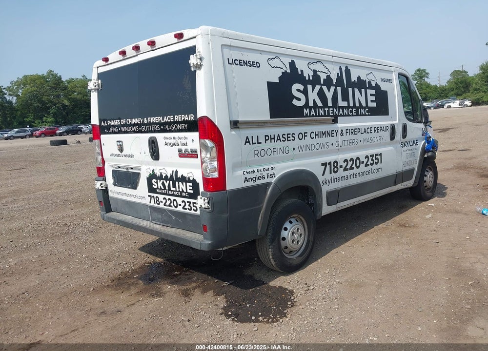 2015 RAM PROMASTER 1500 LOW ROOF VIN: 3C6TRVAG6FE505222