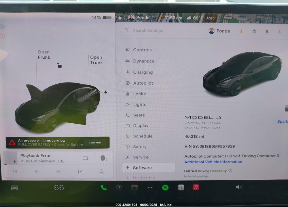 2021 TESLA MODEL 3 VIN: 5YJ3E1EB6MF857929