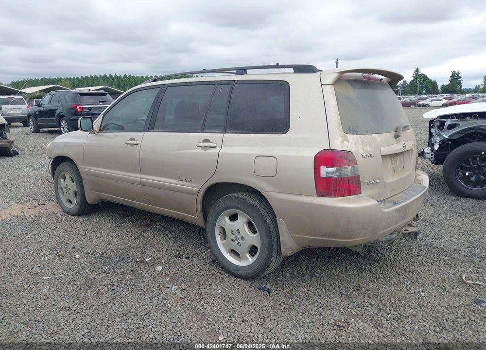 2006 TOYOTA HIGHLANDER LIMITED V6 VIN: JTEEP21A660184952