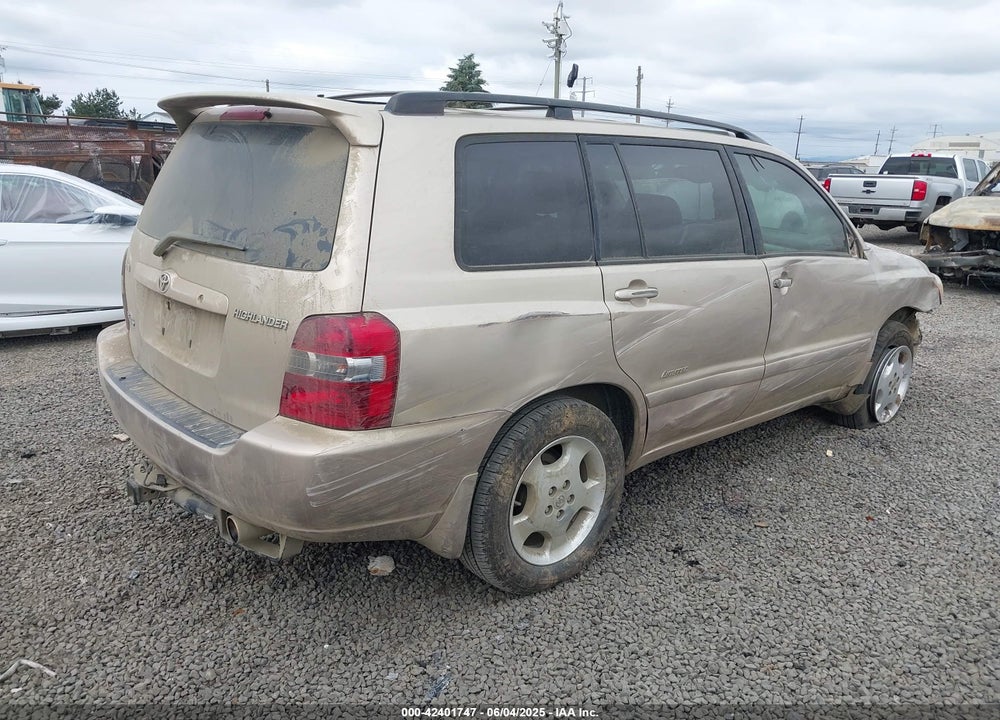 2006 TOYOTA HIGHLANDER LIMITED V6 VIN: JTEEP21A660184952