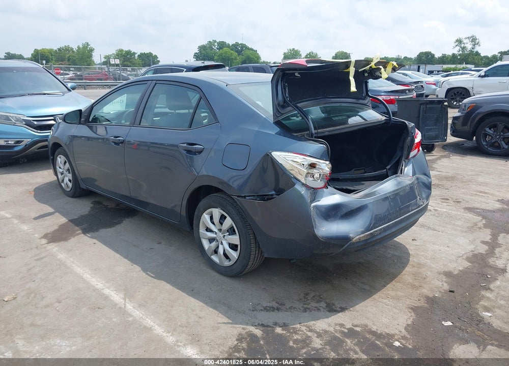 2016 TOYOTA COROLLA LE VIN: 2T1BURHE6GC628873