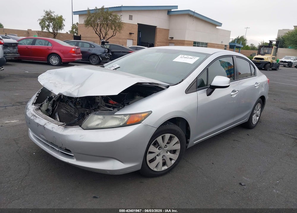 2012 HONDA CIVIC LX VIN: 19XFB2F59CE342920