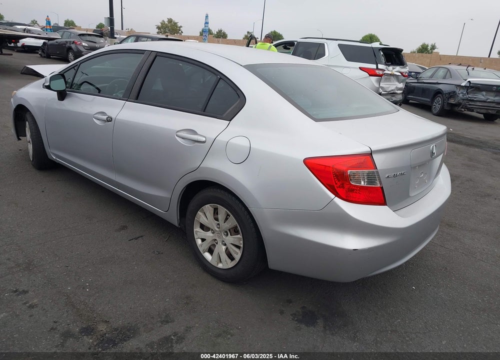 2012 HONDA CIVIC LX VIN: 19XFB2F59CE342920