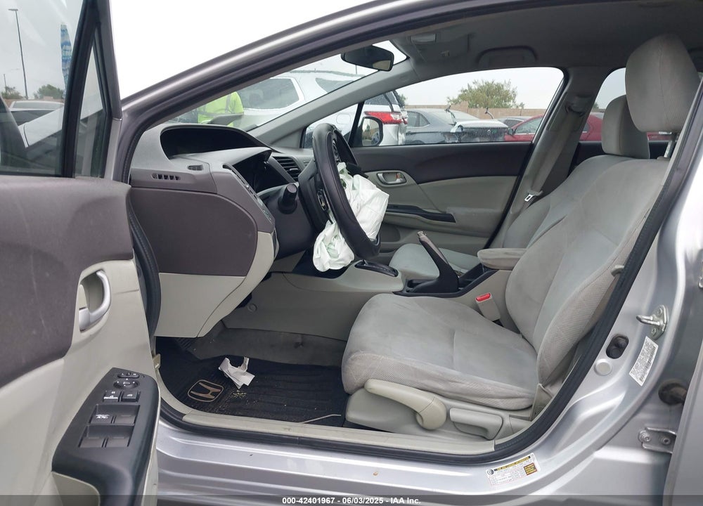 2012 HONDA CIVIC LX VIN: 19XFB2F59CE342920