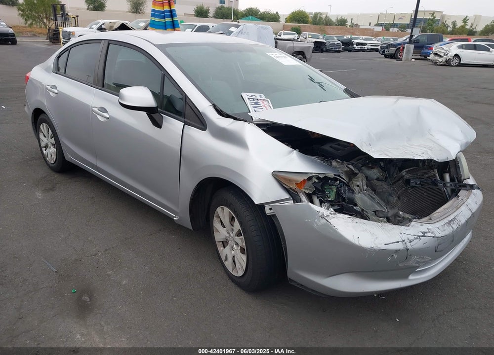 2012 HONDA CIVIC LX VIN: 19XFB2F59CE342920
