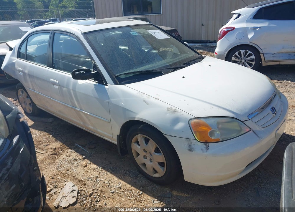 2002 HONDA CIVIC EX VIN: 1HGES26742L037507