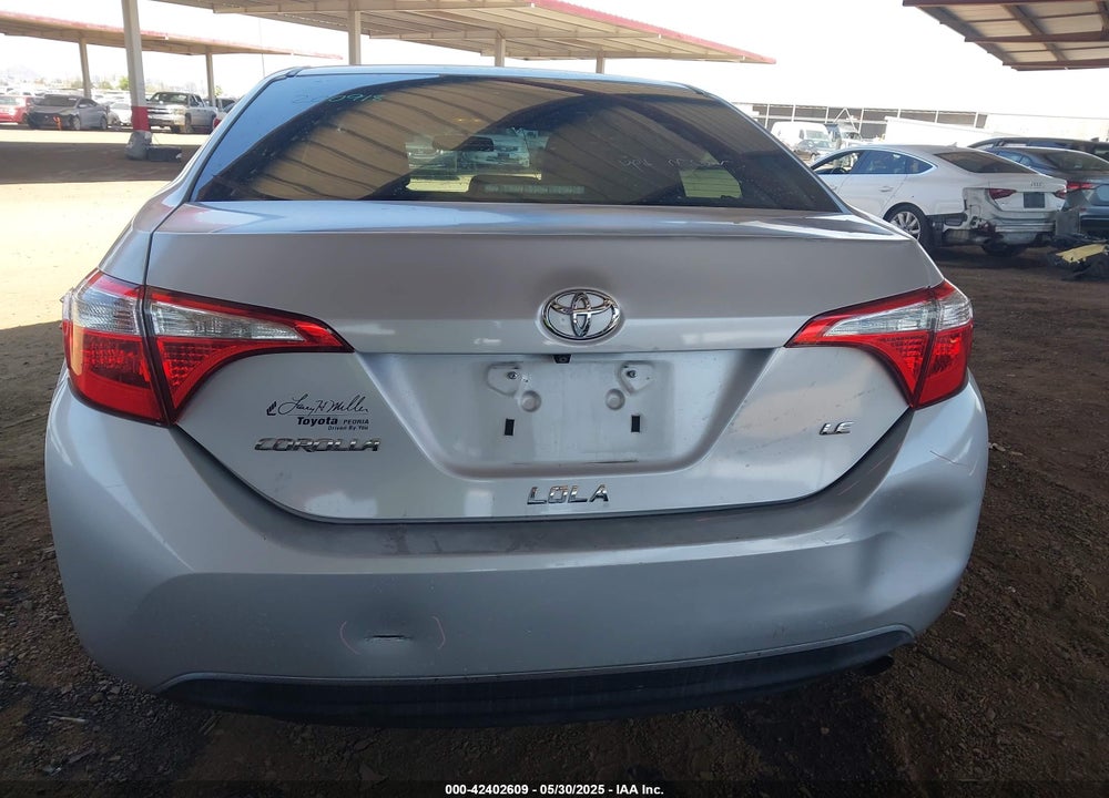 2015 TOYOTA COROLLA LE VIN: 5YFBURHE2FP181327