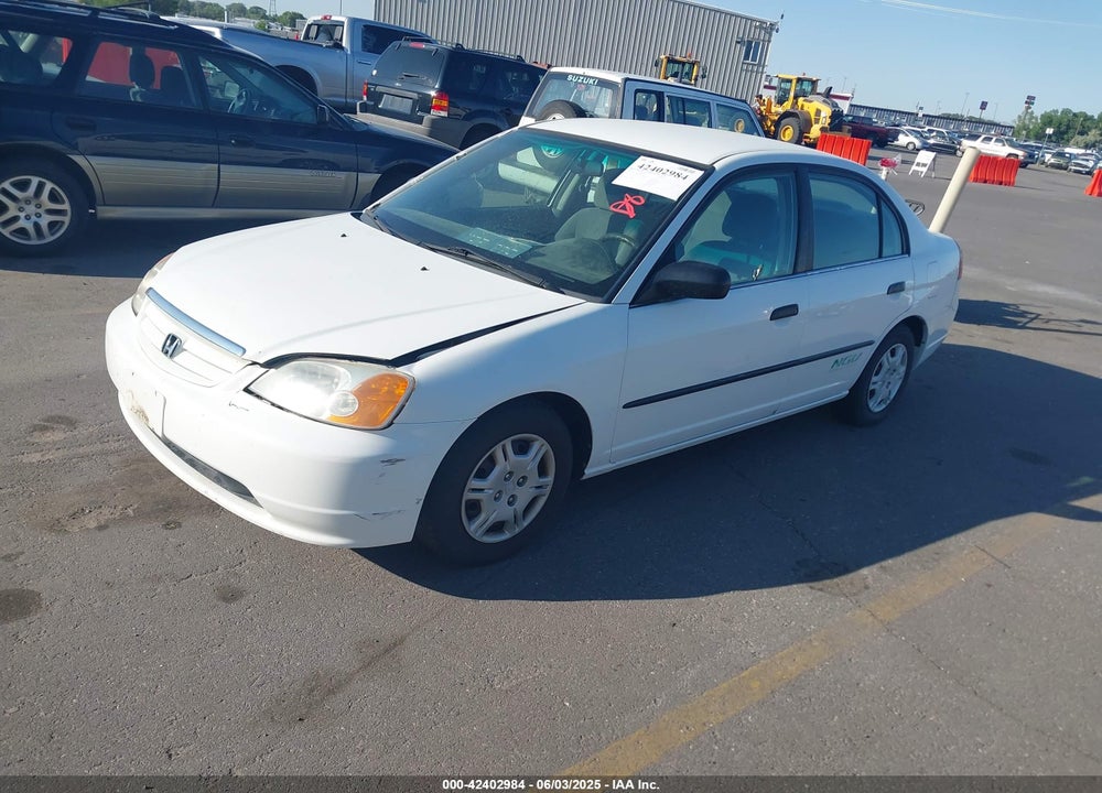 2001 HONDA CIVIC VIN: 1HGEN26461L000129
