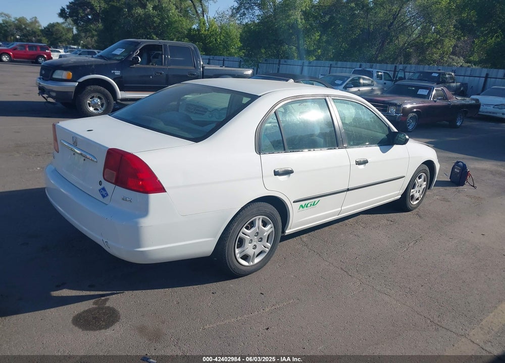 2001 HONDA CIVIC VIN: 1HGEN26461L000129