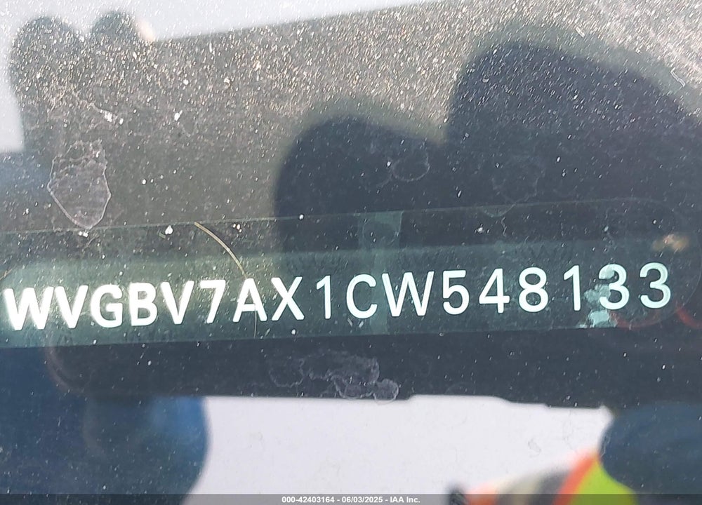 2012 VOLKSWAGEN TIGUAN SE VIN: WVGBV7AX1CW548133