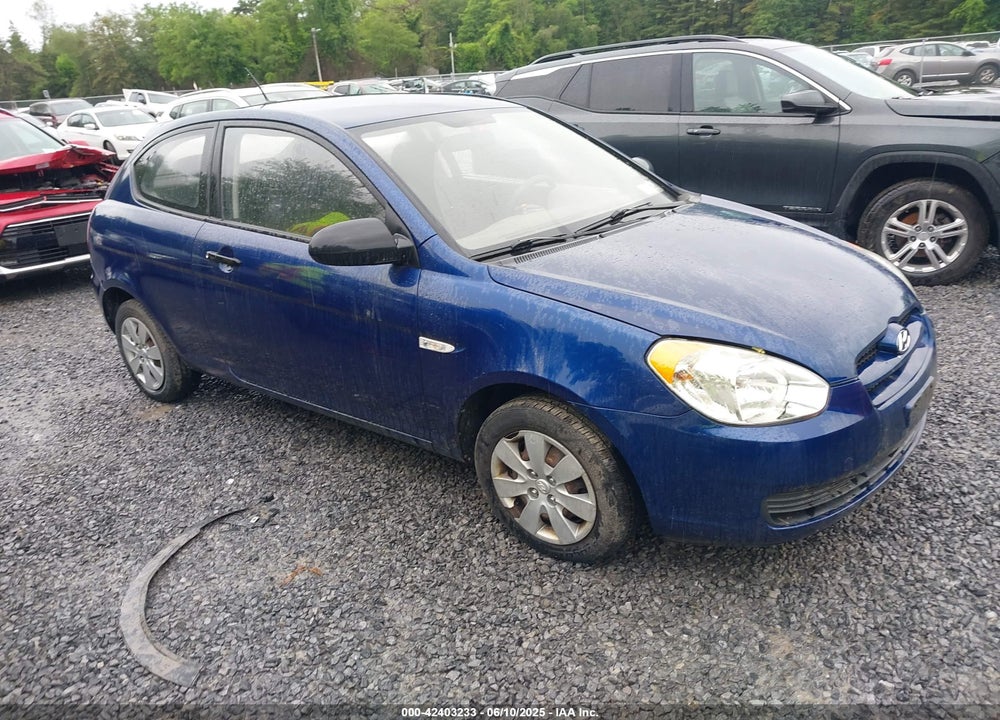 2008 HYUNDAI ACCENT GS VIN: KMHCM36C78U092518