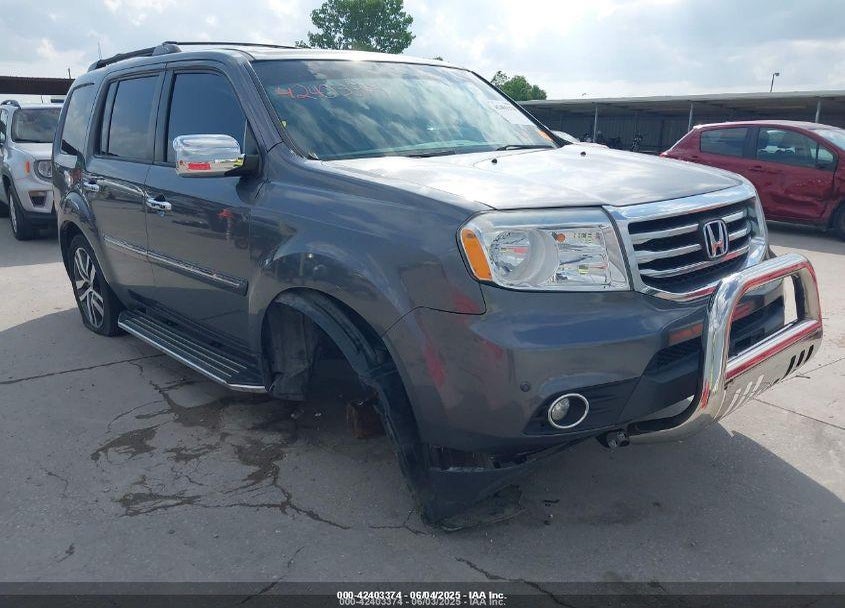 2014 HONDA PILOT TOURING VIN: 5FNYF4H98EB007217