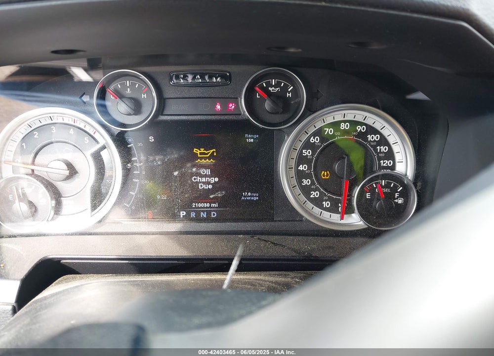 2013 RAM 2500 VIN: 3C6UR5FL9DG617556