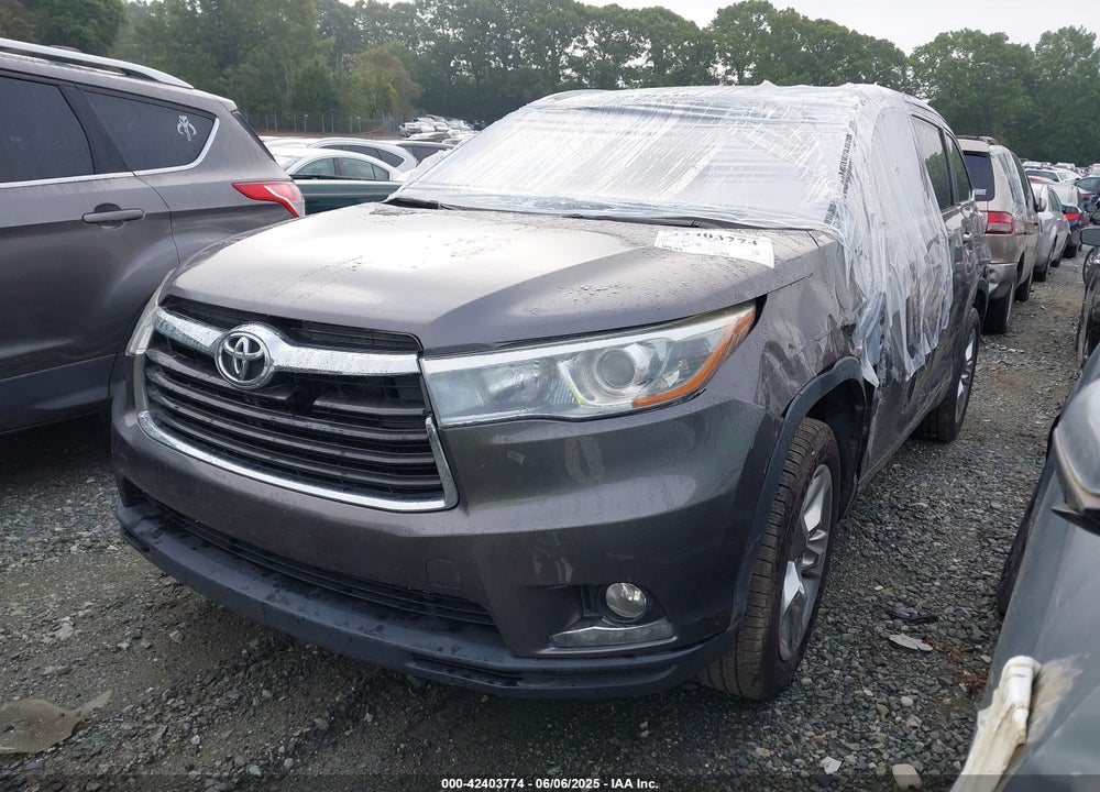 2016 TOYOTA HIGHLANDER VIN: 5TDYKRFH4GS153874