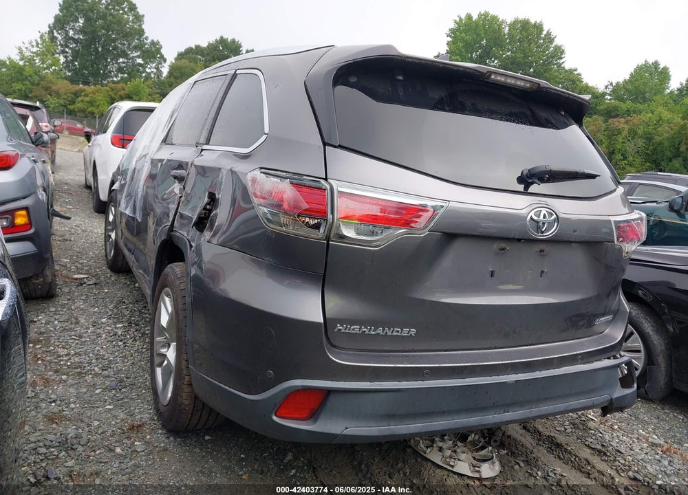 2016 TOYOTA HIGHLANDER VIN: 5TDYKRFH4GS153874
