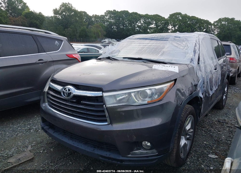 2016 TOYOTA HIGHLANDER VIN: 5TDYKRFH4GS153874