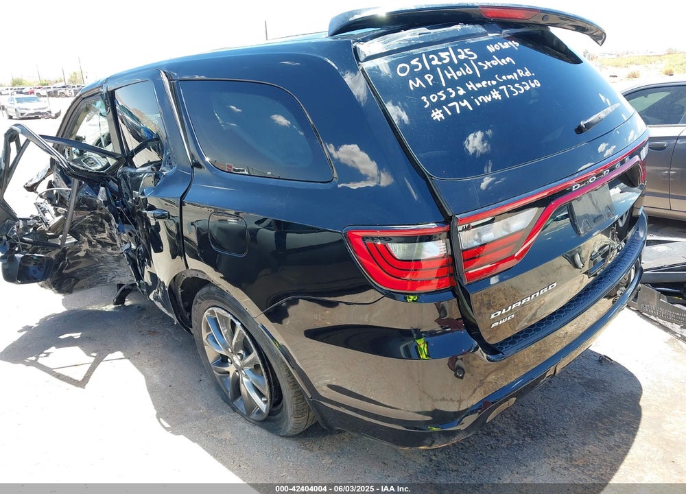2017 DODGE DURANGO VIN: 1C4RDJDG8HC797083